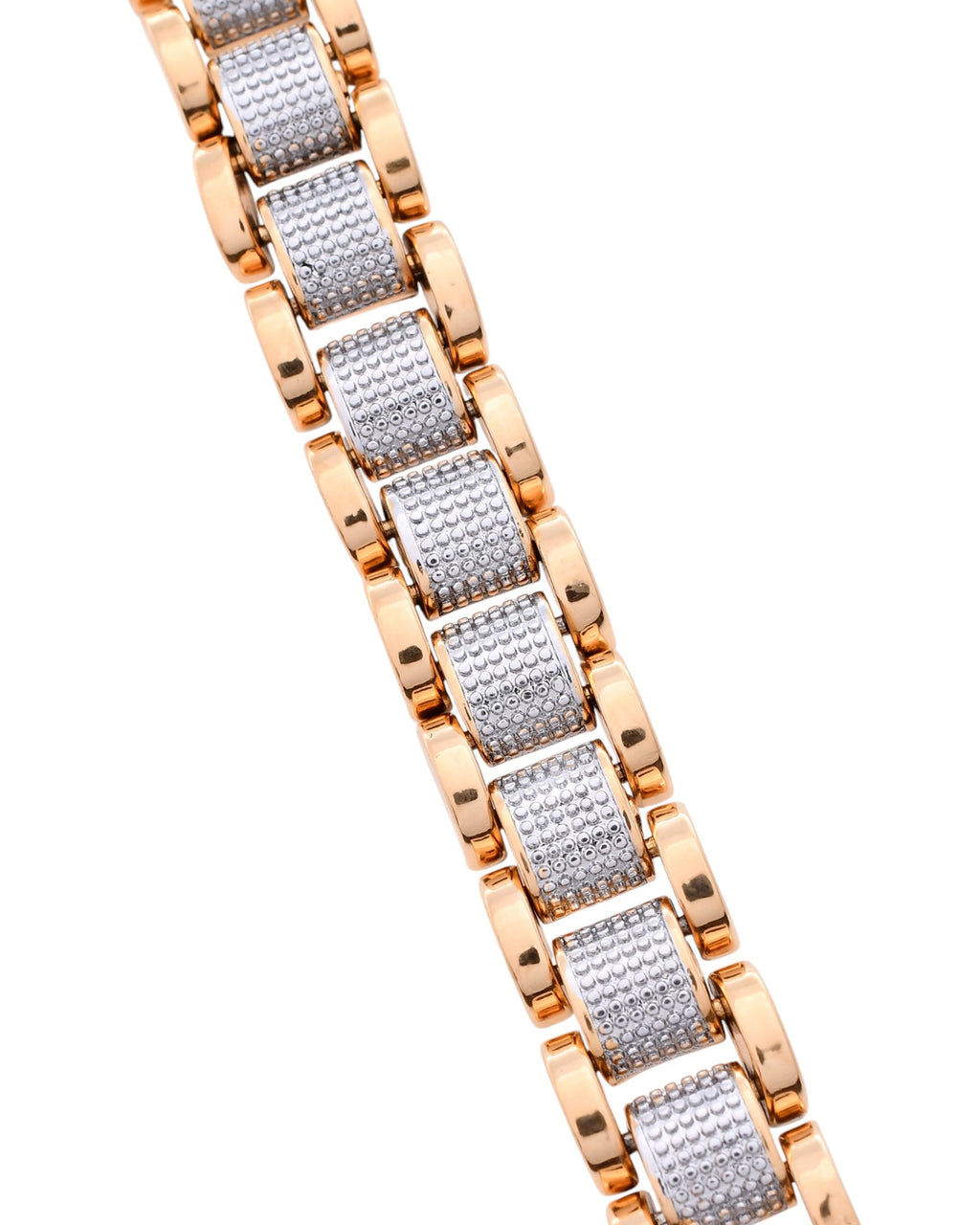 VOJ Men's Dual Toned Designer Bracelet - Distacart