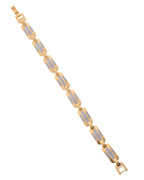 VOJ Men's Dual Toned Stylish Bracelet - Distacart
