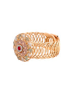 VOJ Kundan Studded Circular Women's Bracelet - Distacart