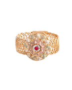 VOJ Kundan Studded Circular Women's Bracelet - Distacart