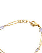 VOJ Gold-Polished Stone Studded Designer Women's Bracelet - Distacart