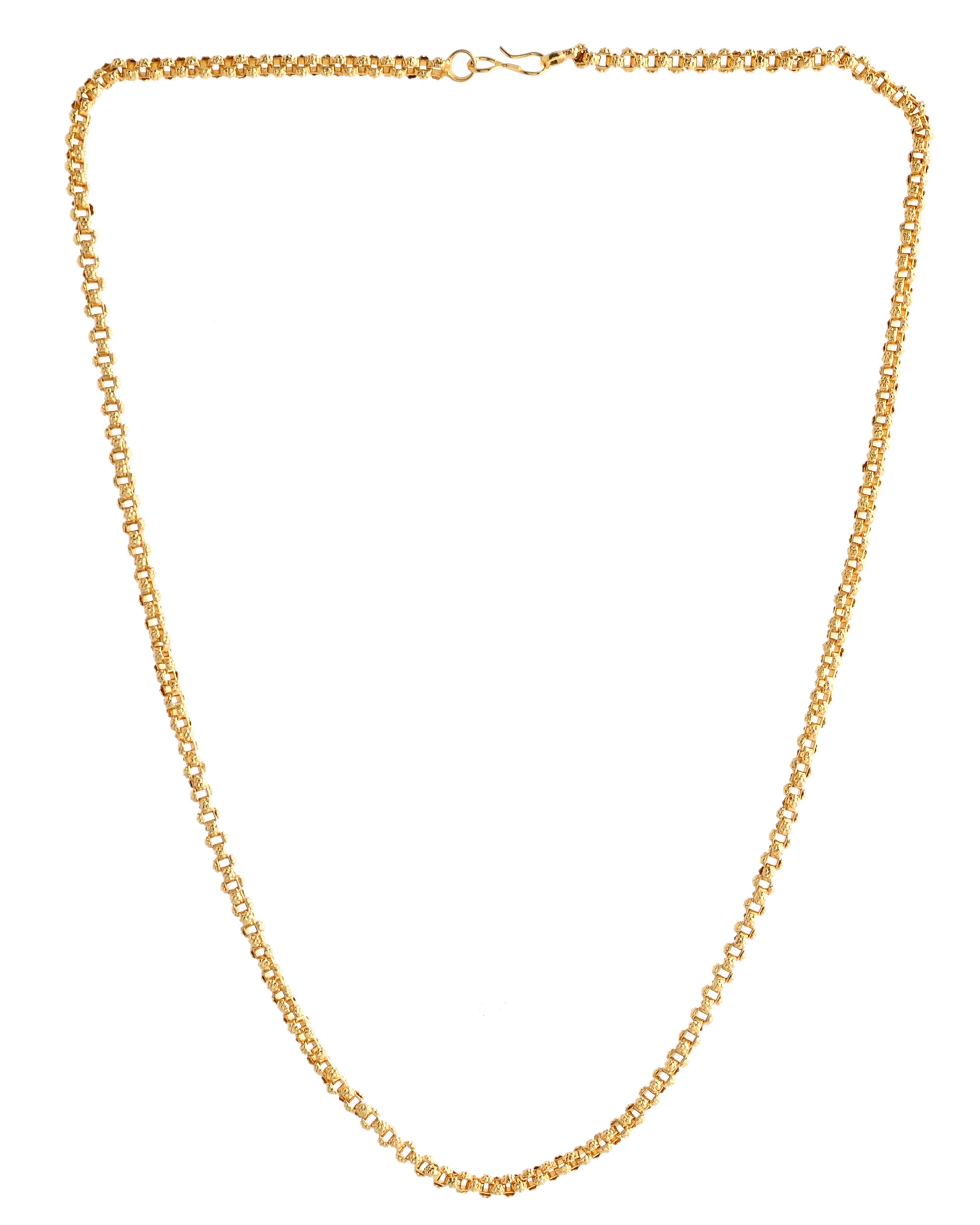 VOJ Gold-Polished Designer Elegent Men's Chain