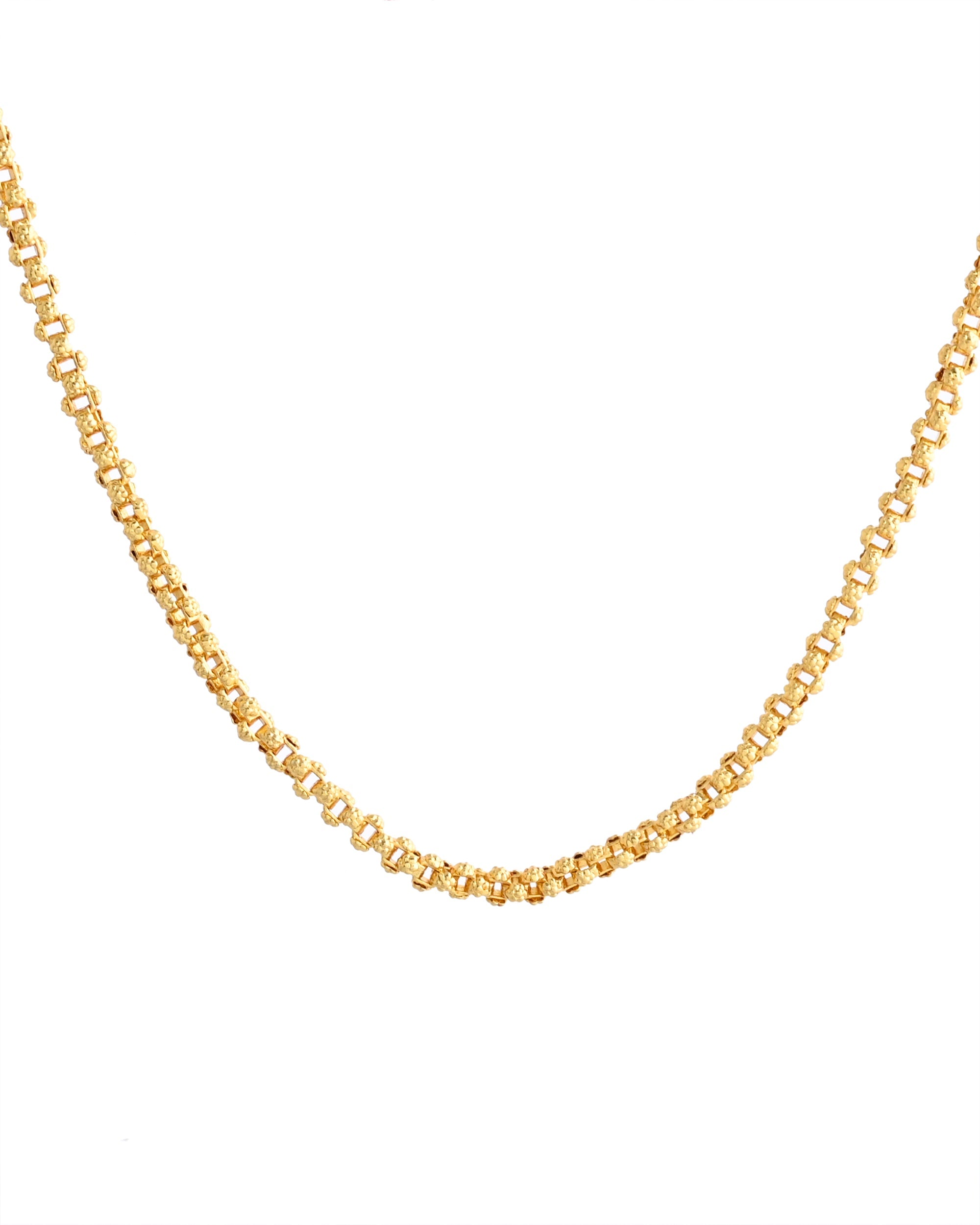 VOJ Gold-Polished Designer Elegent Men's Chain