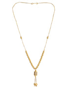 VOJ Gold-Polished Stainless Steel Stone Studded Chain For Women