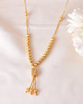 VOJ Gold-Polished Stainless Steel Stone Studded Chain For Women
