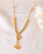 VOJ Gold-Polished Stainless Steel Stone Studded Chain For Women
