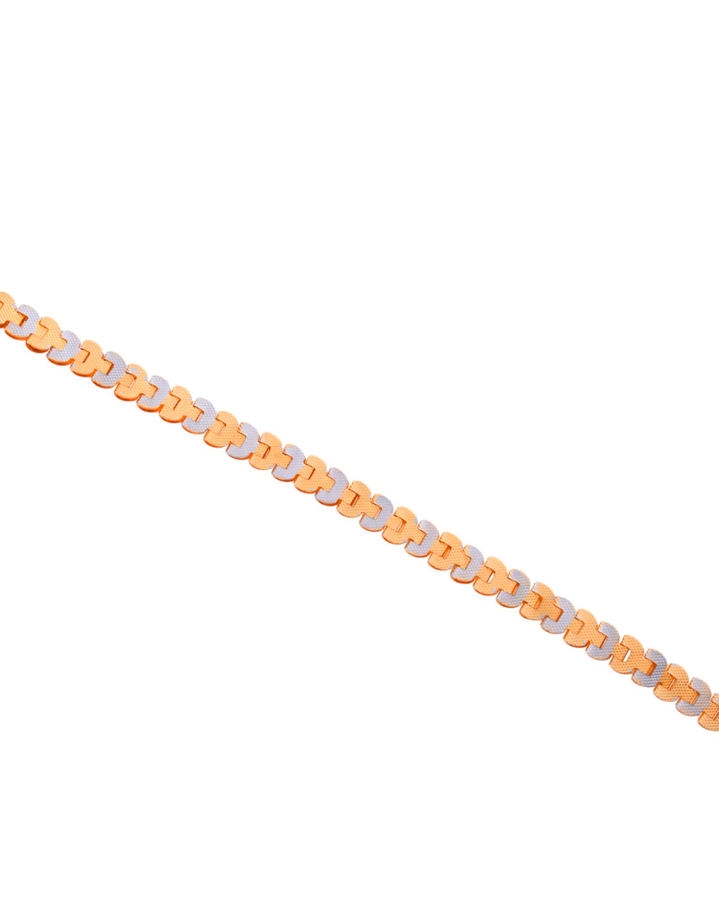 VOJ Dual Tone Stylish Men's Bracelet - Distacart