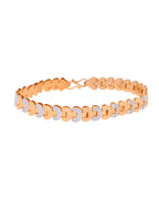 VOJ Dual Tone Stylish Men's Bracelet - Distacart