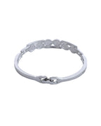 VOJ Silver Plated Stone Studded Kada Bracelet - Distacart