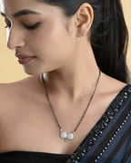 VOJ Silver Plated Stone Studded Elegent Mangalsutra - Distacart