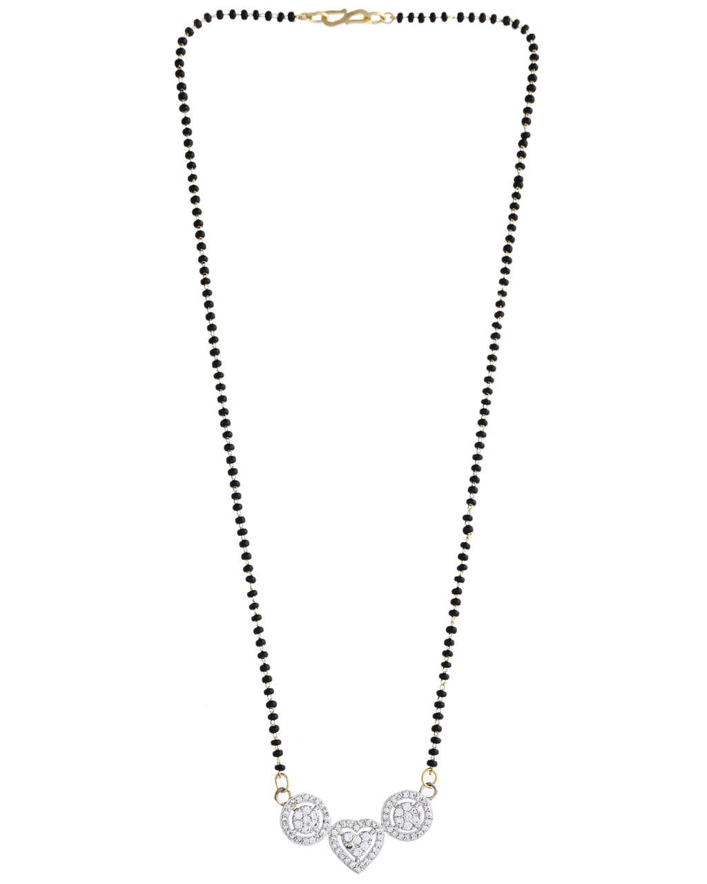 VOJ Silver Plated Stone Studded Elegent Mangalsutra - Distacart