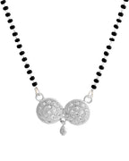 VOJ Silver Plated Stone Studded Elegent Mangalsutra - Distacart