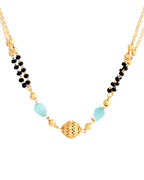 VOJ Gold-Polished Beads Studded MangalSutra - Distacart