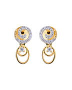 VOJ Gold-Polished Circular AD Jewellery Set