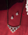 VOJ Gold Toned AD Stone Studded Floral MangalSutra Set - Distacart