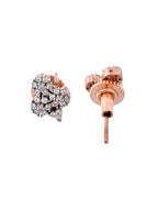 VOJ Rose Gold Toned AD Stone Studded Floral MangalSutra Set - Distacart