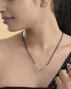 VOJ Gold-Polished Stylish AD Mangalsutra Set - Distacart