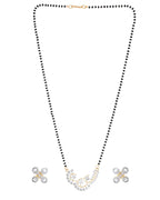 VOJ Gold-Polished Stylish AD Mangalsutra Set - Distacart