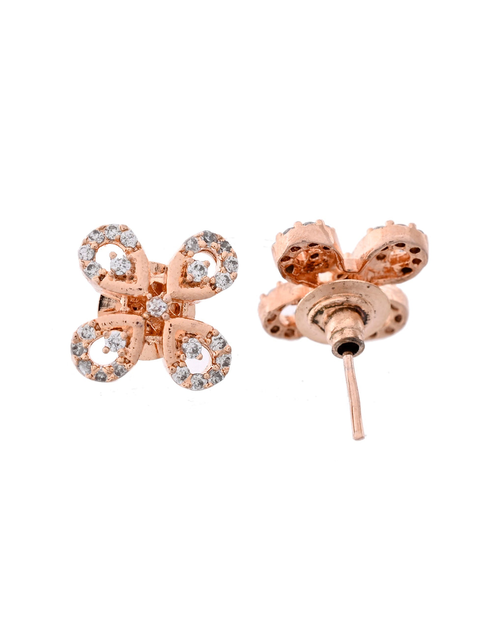 VOJ Rose Gold-Polished Stylish AD Mangalsutra Set - Distacart