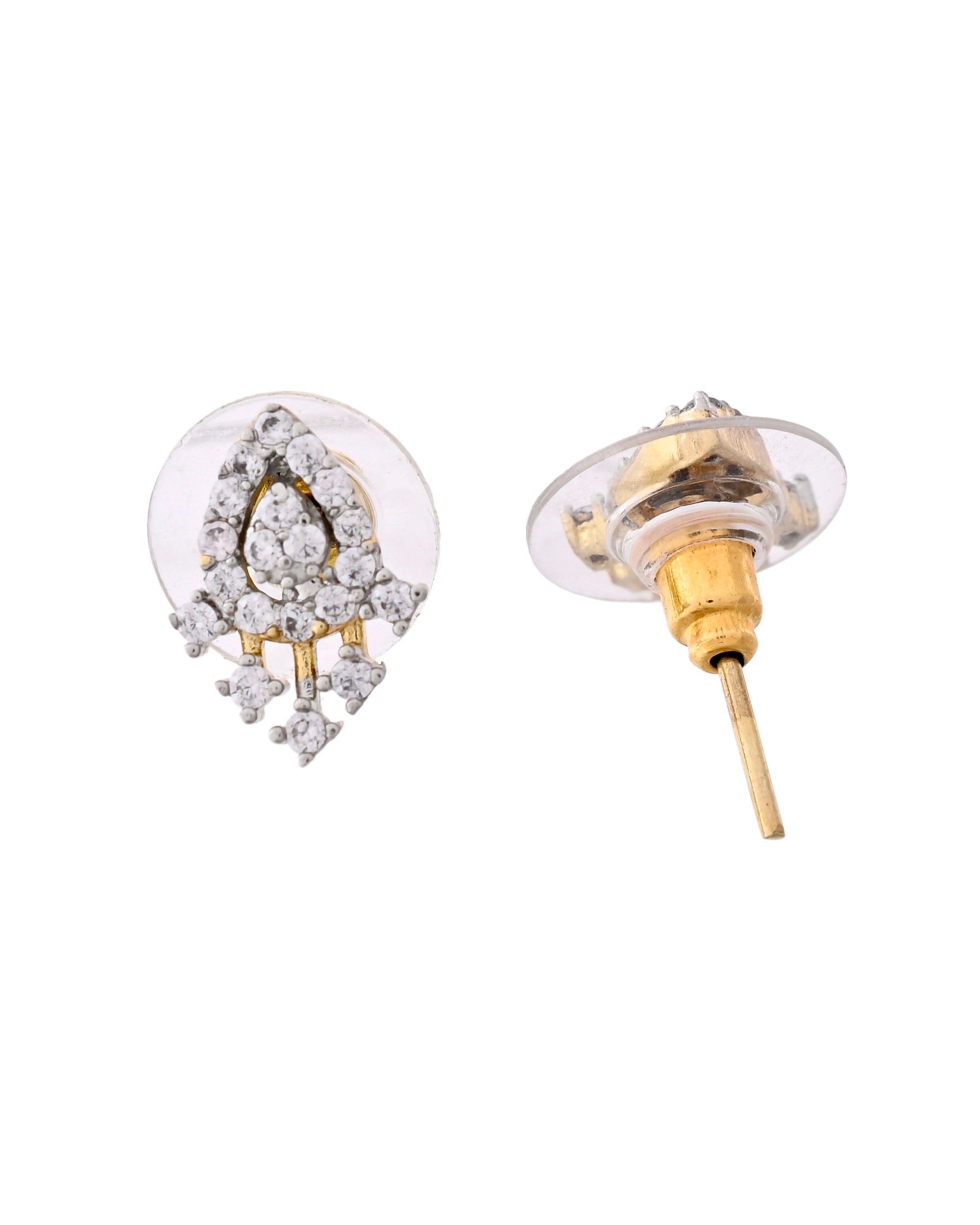 VOJ Gold-Polished Tear Drop Shape AD Mangalsutra Set - Distacart