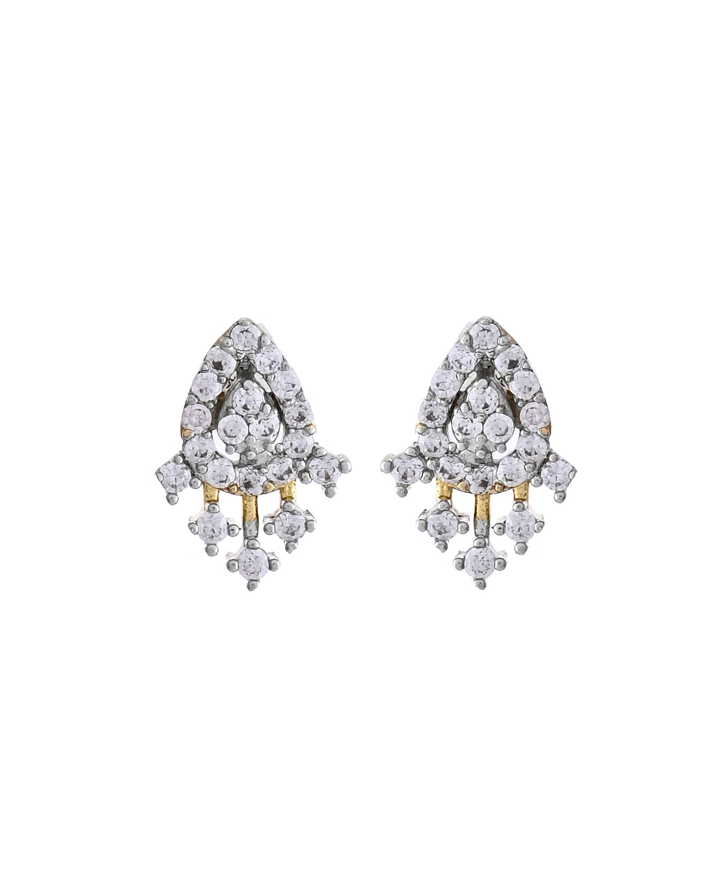 VOJ Gold-Polished Tear Drop Shape AD Mangalsutra Set - Distacart