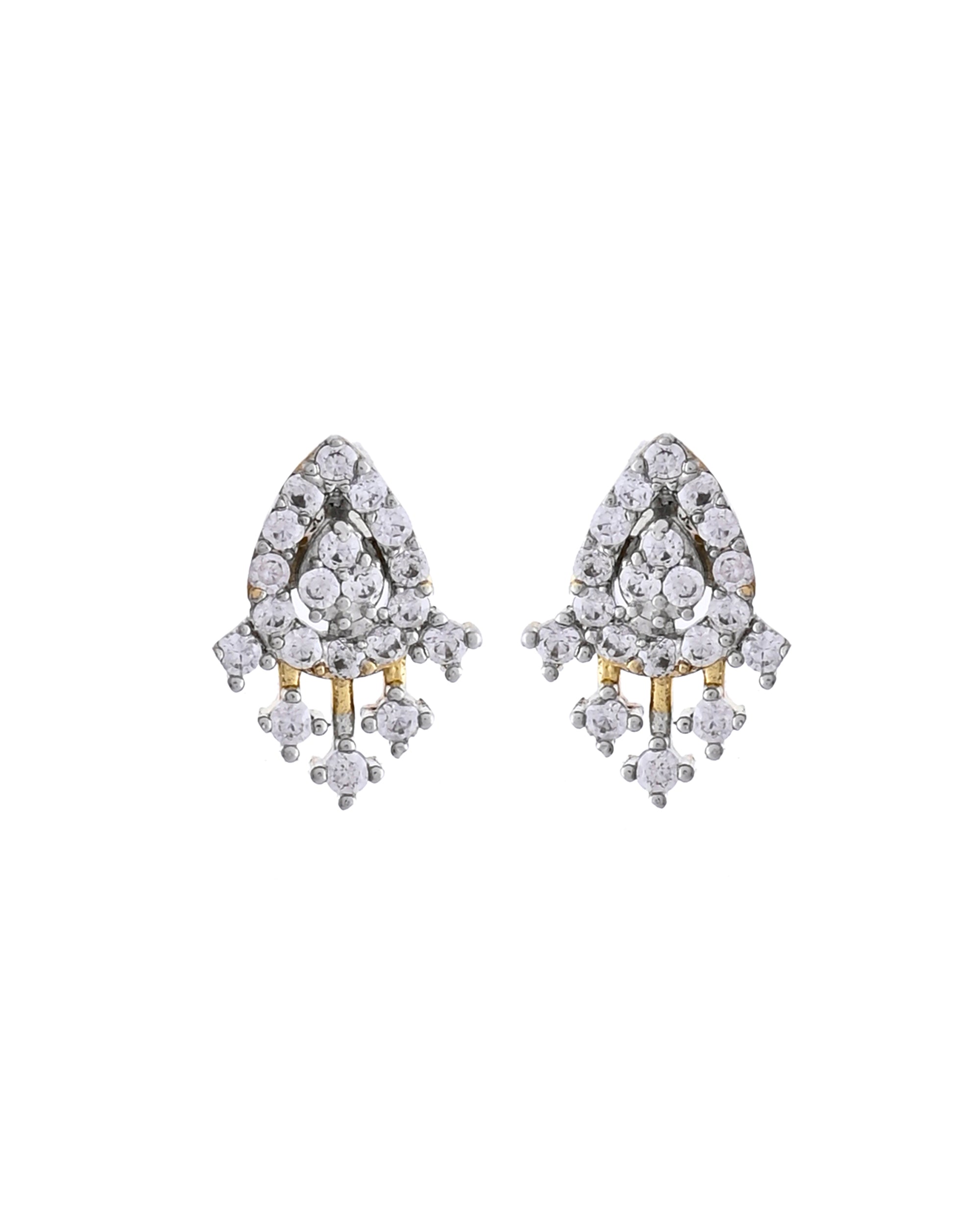 VOJ Gold-Polished Tear Drop Shape AD Mangalsutra Set - Distacart