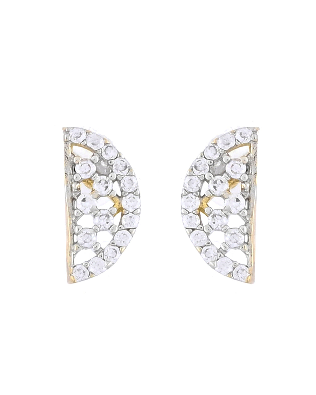VOJ Gold-Polished Semi Circle Shape AD Mangalsutra Set - Distacart