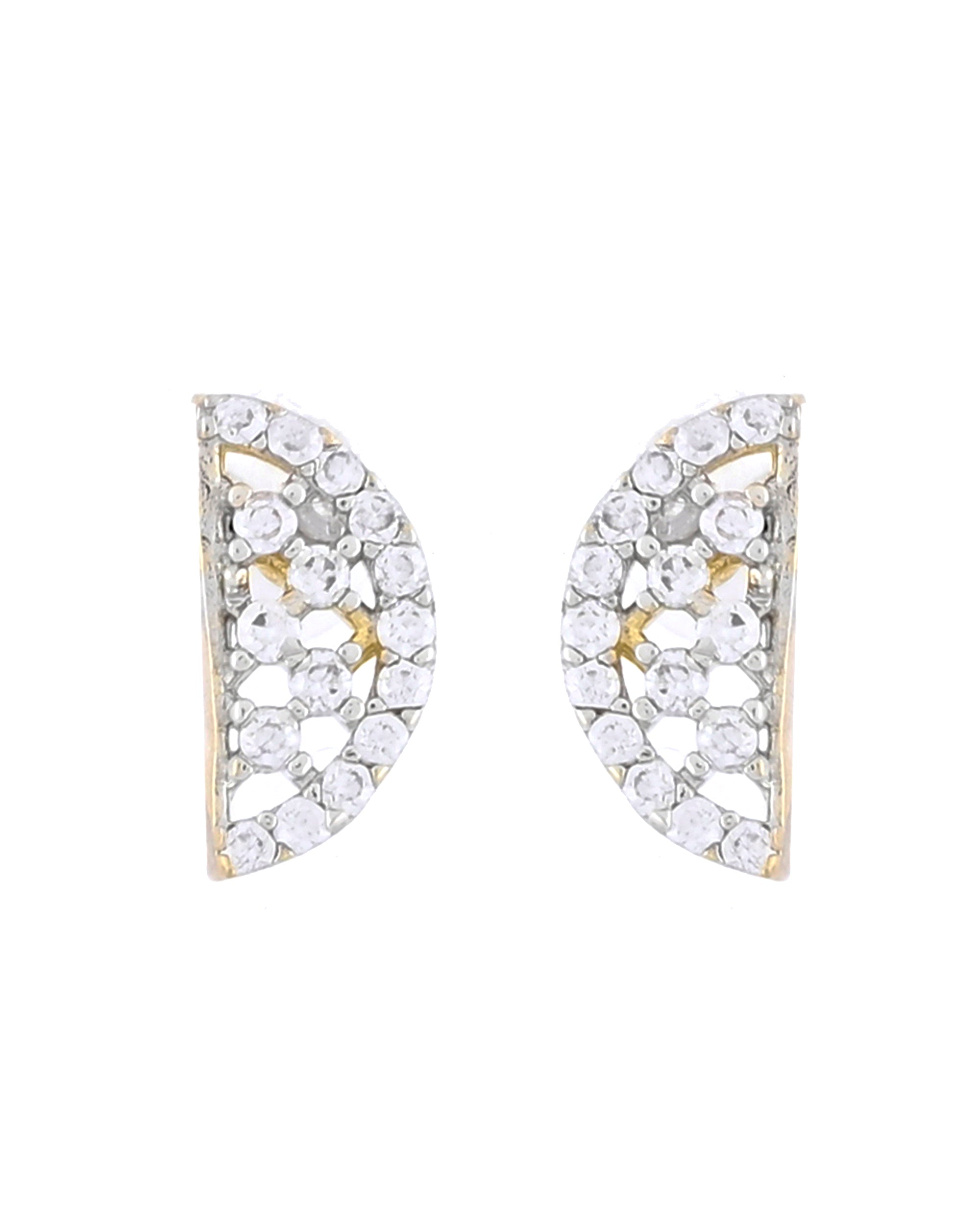 VOJ Gold-Polished Semi Circle Shape AD Mangalsutra Set - Distacart