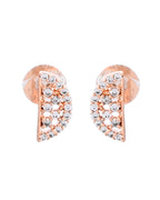 VOJ Rose Gold-Polished Semi Circle Shape AD Mangalsutra Set - Distacart