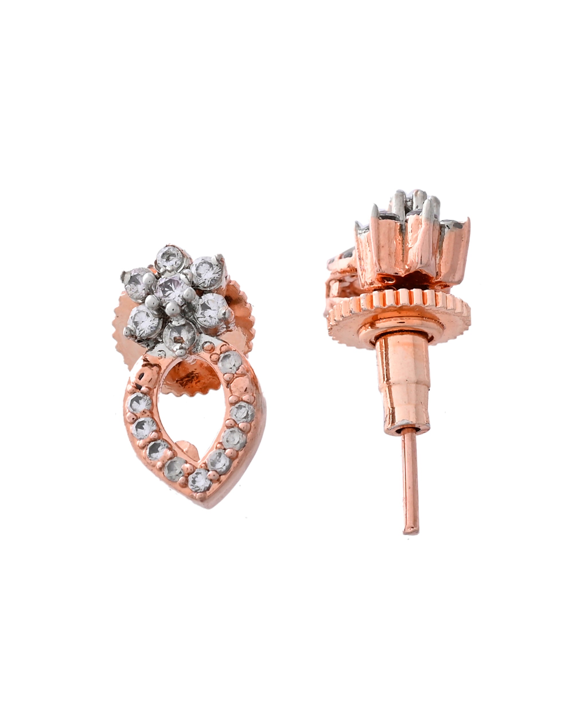 VOJ Rose Gold-Polished Elegent AD Mangalsutra Set - Distacart
