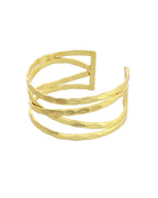 VOJ Gold-Polished Elegent Kada Bracelet - Distacart
