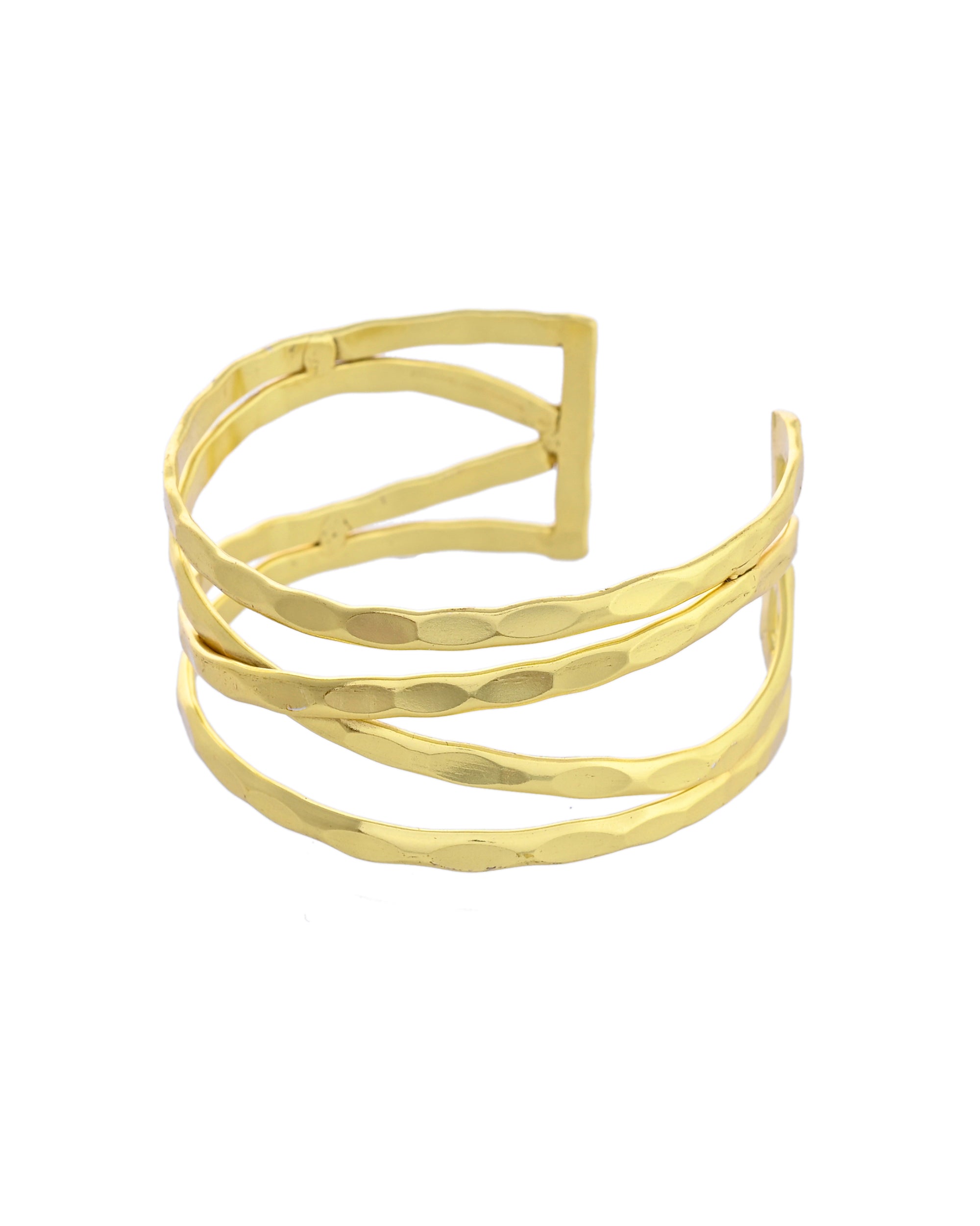 VOJ Gold-Polished Elegent Kada Bracelet - Distacart