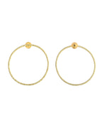 VOJ Gold Toned Circular Studs Earrings - Distacart