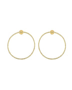 VOJ Gold Toned Circular Studs Earrings - Distacart
