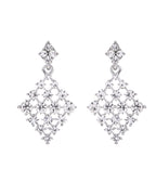 VOJ Silver-Plated AD-Studded Handcrafted Jewellery Set