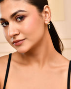 VOJ Gold-Polished Anti Tarnish Snake Earrings - Distacart