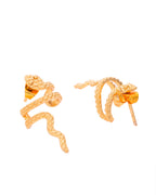 VOJ Gold-Polished Anti Tarnish Snake Earrings - Distacart