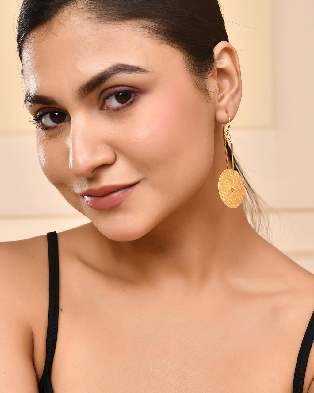 VOJ Gold-Polished Anti Tarnish Classic Stud Earrings - Distacart