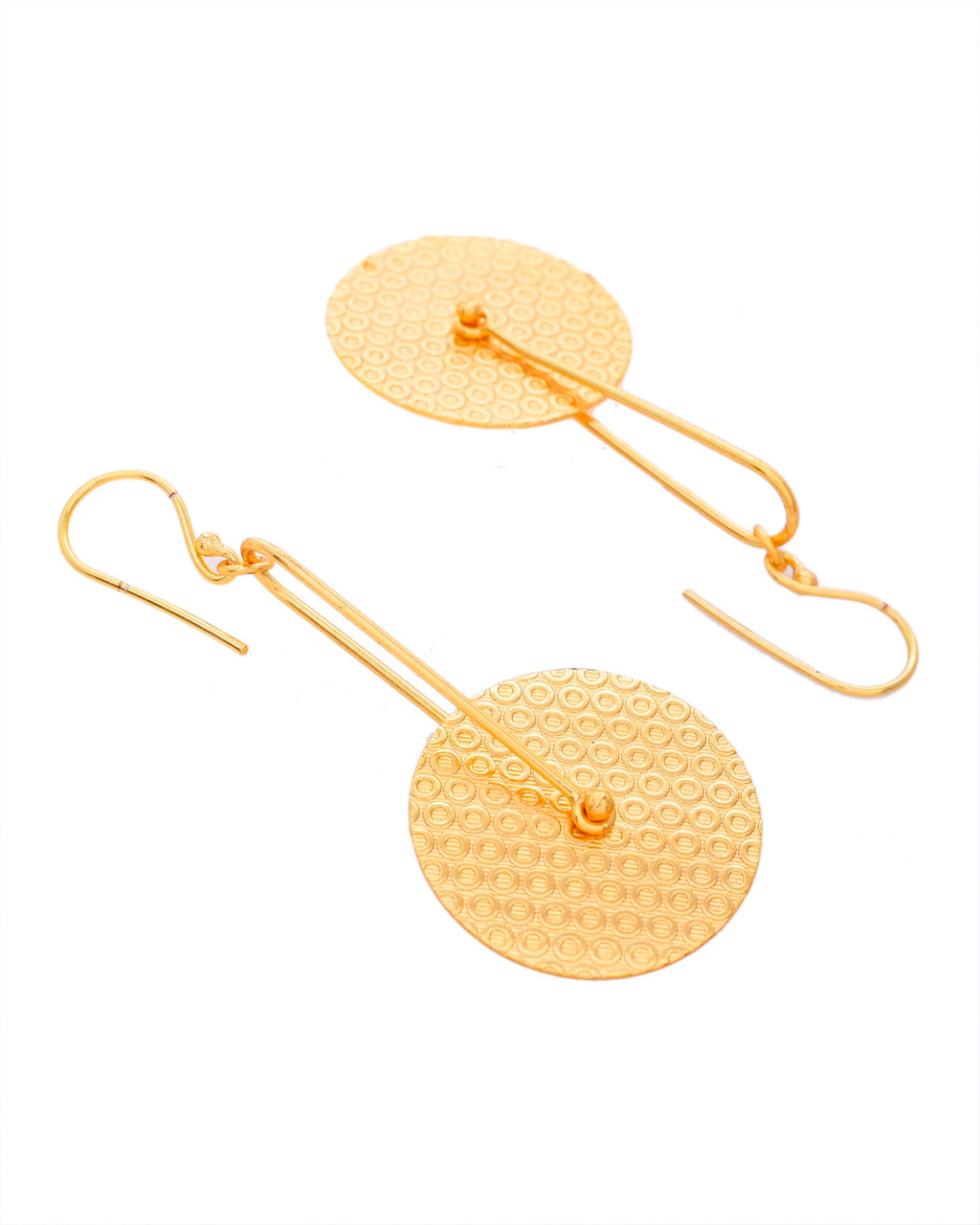 VOJ Gold-Polished Anti Tarnish Classic Stud Earrings - Distacart