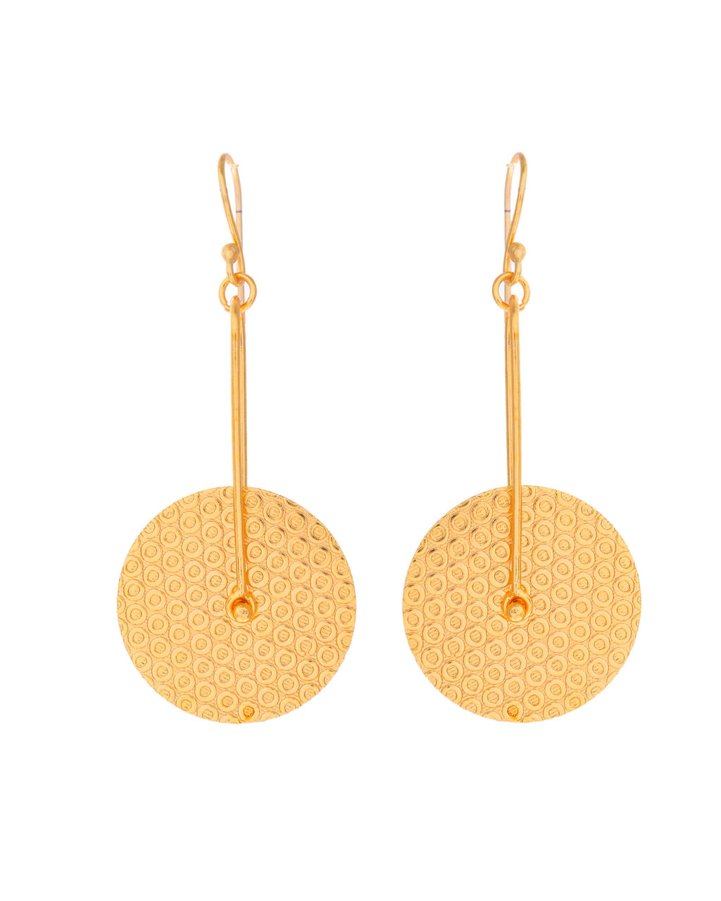 VOJ Gold-Polished Anti Tarnish Classic Stud Earrings - Distacart