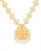 VOJ Gold-Polished Anti Tarnish Temple Jewellery Set
