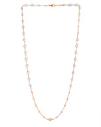 VOJ Women Gold-Polished Heart Shaped Stone Studded Chain