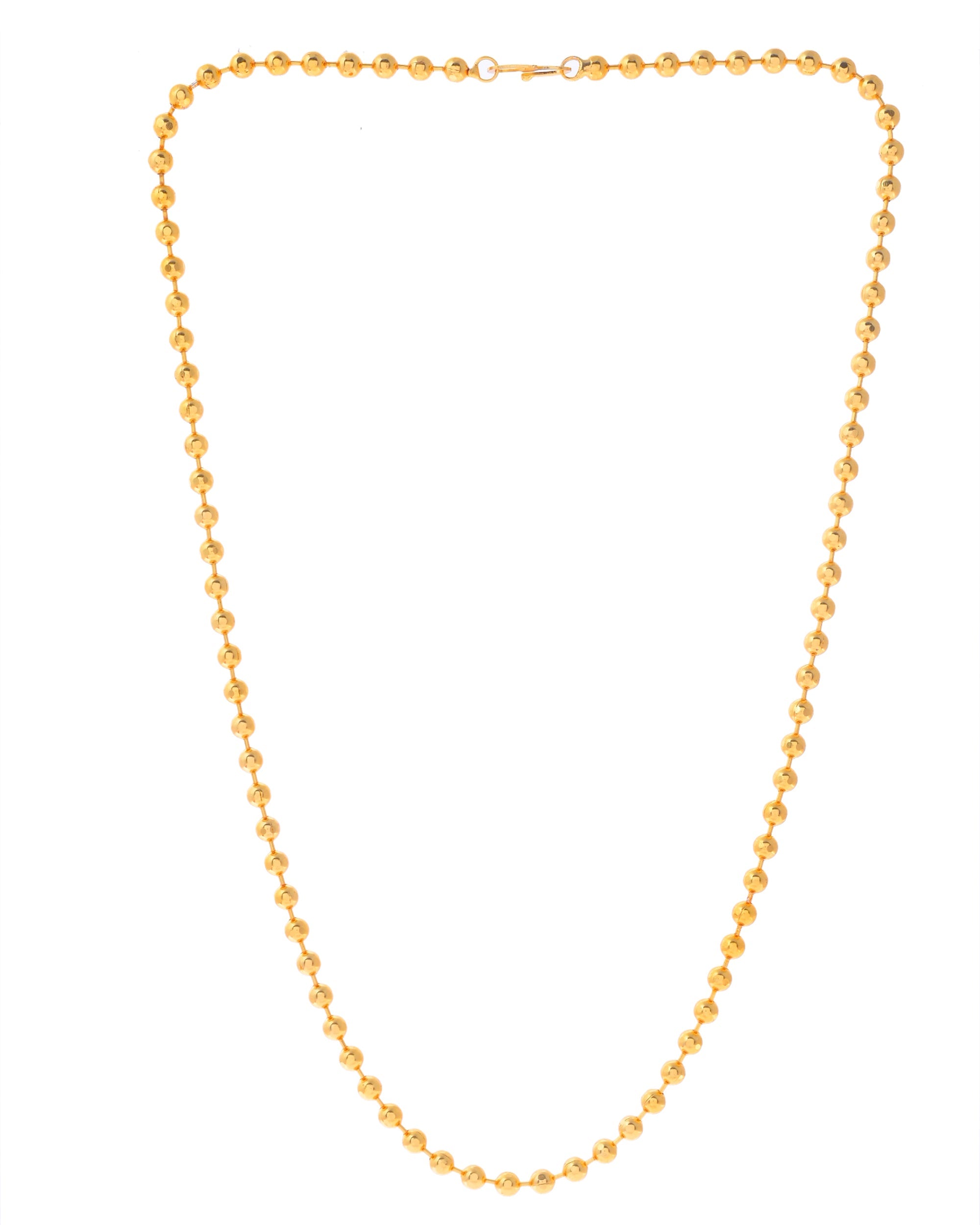 VOJ Gold-Polished Dotted Chain For Women