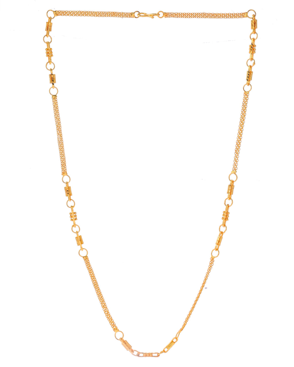 VOJ Gold-Polished Stainless Steel Designer Women Chain