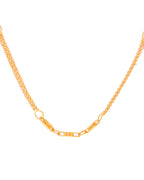 VOJ Gold-Polished Stainless Steel Designer Women Chain