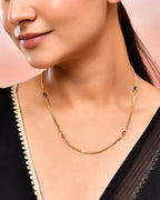 VOJ Gold-Polished Stainless Steel Designer Chain For Women