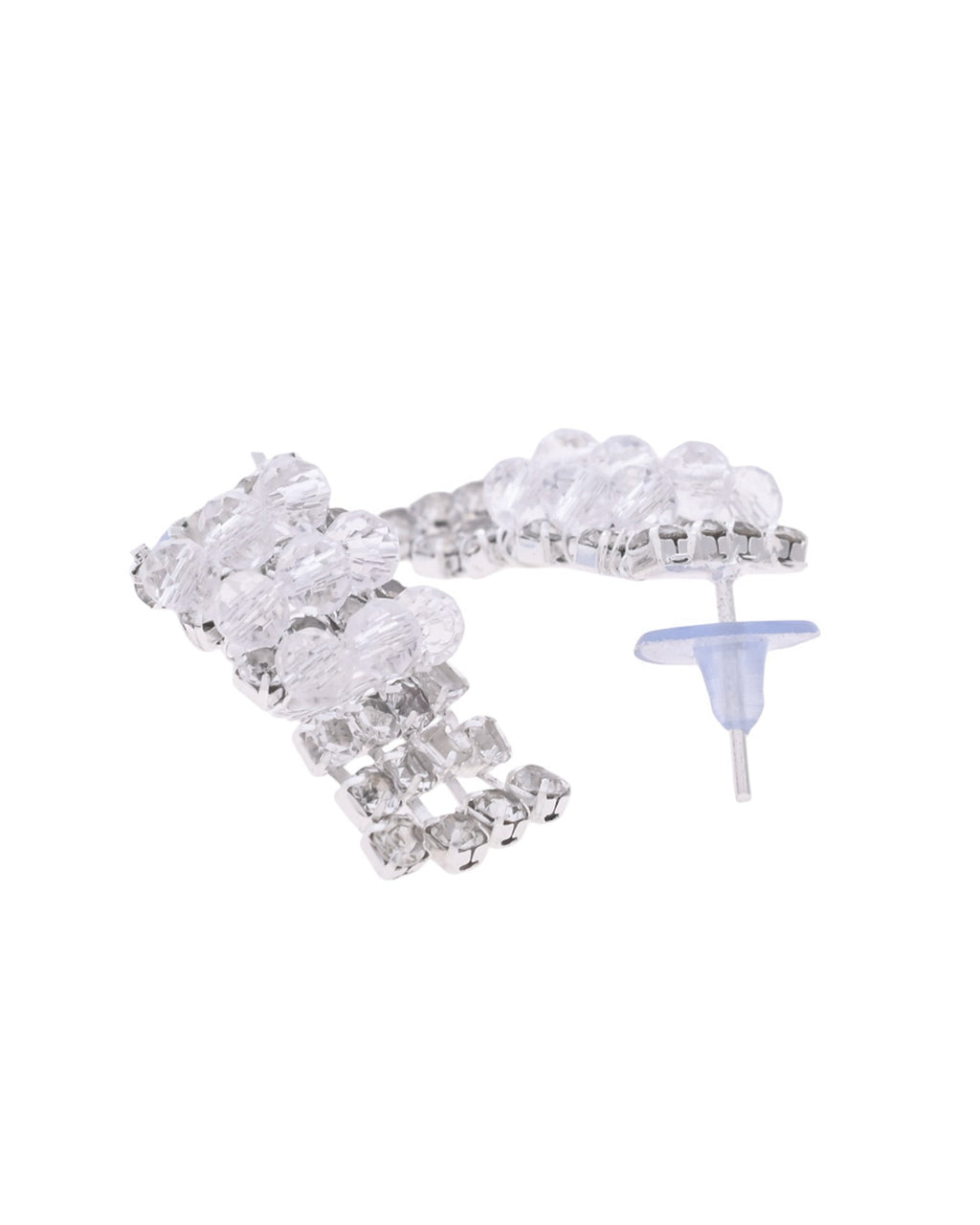 VOJ Silver Plated Stone Studded Necklace Set
