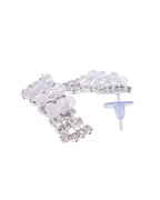 VOJ Silver Plated Stone Studded Necklace Set