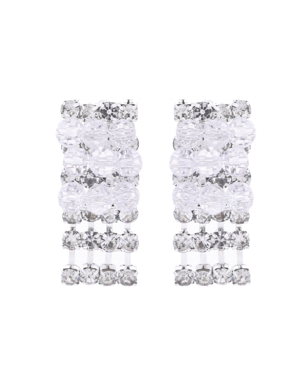 VOJ Silver Plated Stone Studded Necklace Set