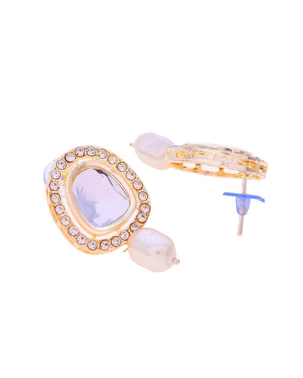 VOJ White Kundan Studded Choker Set